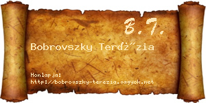 Bobrovszky Terézia névjegykártya